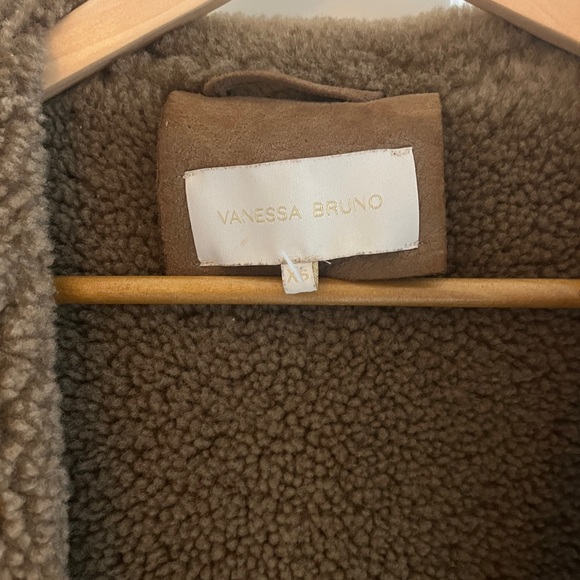 Vanessa Bruno Tan Brown Teddy Shearling Jacket - Picture 4 of 8